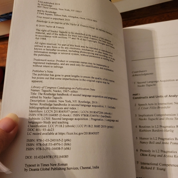 The Routledge Handbook of Second Language Acquisition & Pragmatics Naoko Taguchi - Picture 5 of 5